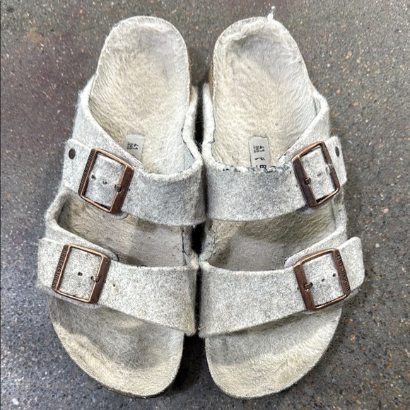 Wool Birkenstock sandals